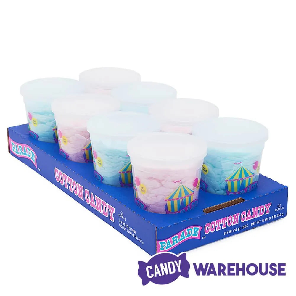 Cotton Candy 2-Ounce Tubs: 8-Piece Case