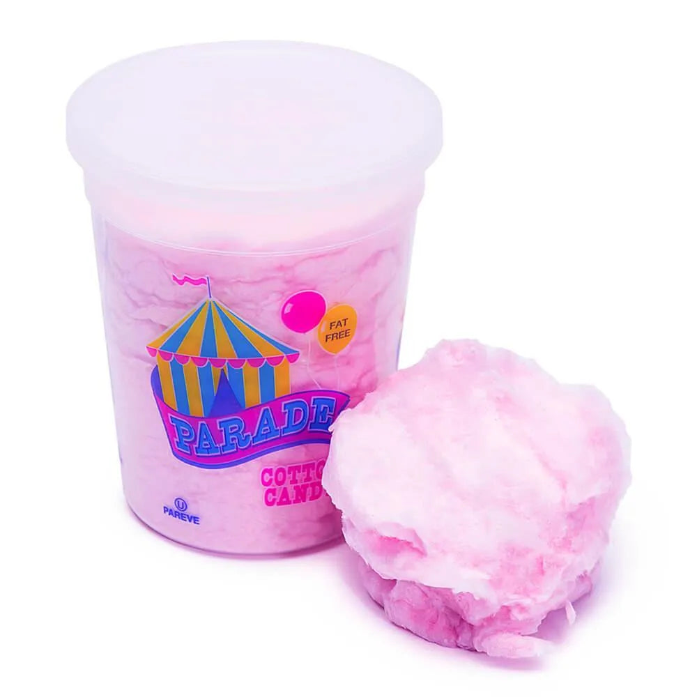 Cotton Candy 2-Ounce Tubs - Pink: 8-Piece Case