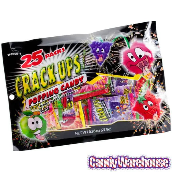 Crack-Ups Popping Candy Mini Packets: 600-Piece Case