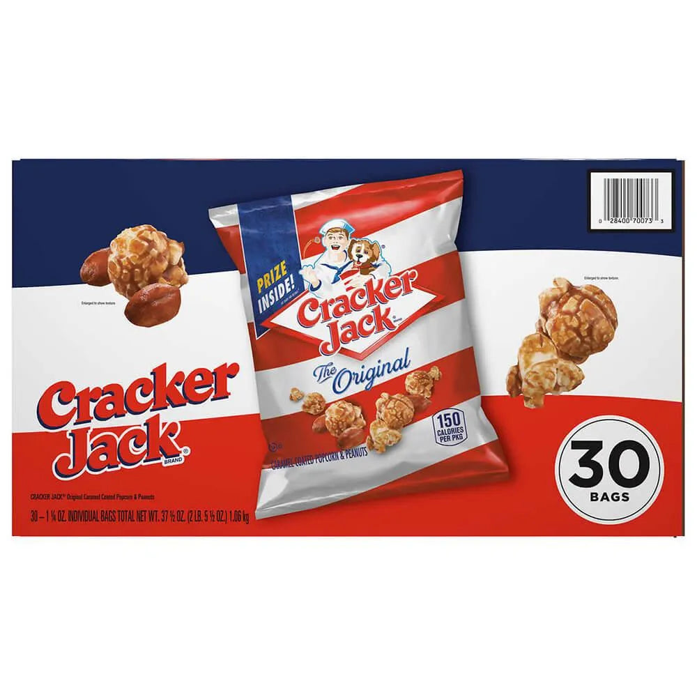 Cracker Jack Candy 1.25-Ounce Bags: 30-Piece Box