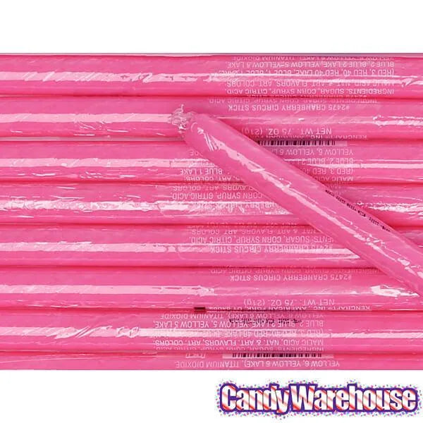 Cranberry Hard Candy Sticks: 100-Piece Box