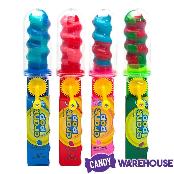 Crank Pop Spinning Lollipops: 16-Piece Display