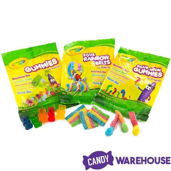 Crayola Gummy Candy Packs: 22-Piece Bag