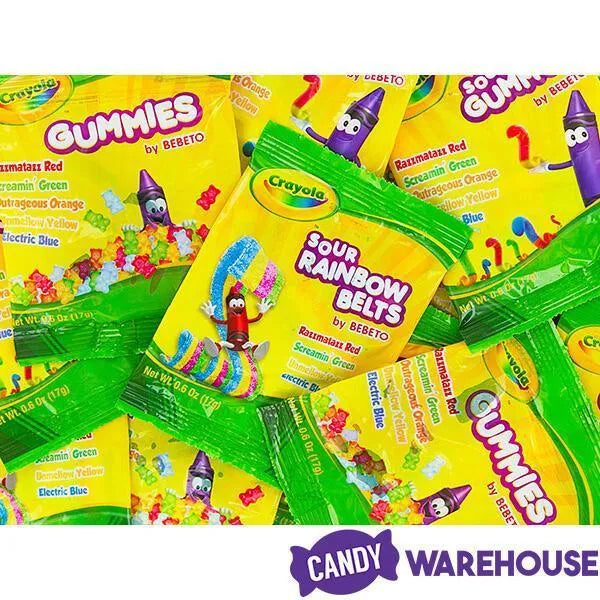 Crayola Gummy Candy Packs: 22-Piece Bag