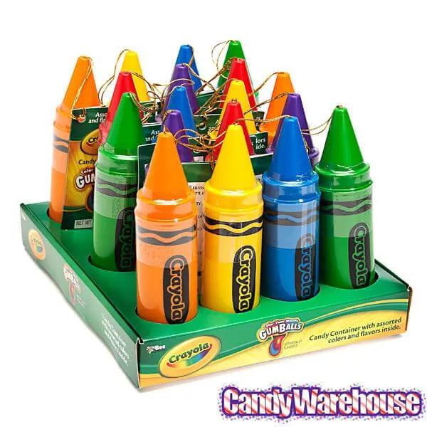 Crayola Plastic Crayons with Gumballs: 18-Piece Display