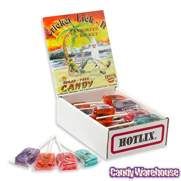 Cricket Lollipops: 36-Piece Box