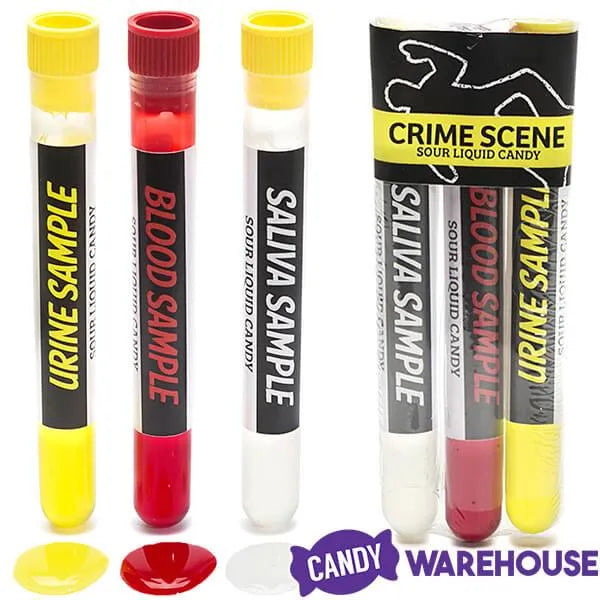 Crime Scene Candy Tubes: 3-Piece Pack