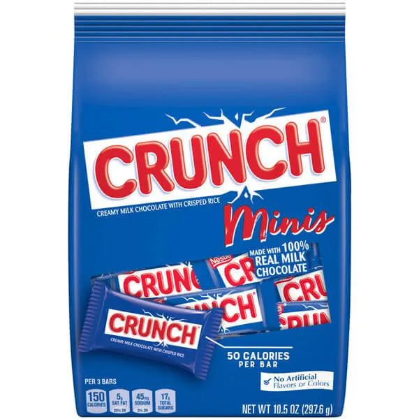 Crunch Mini Size Candy Bars: 25-Piece Bag