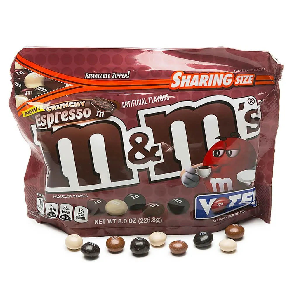 Crunchy Espresso M&M's Candy: 8-Ounce Bag