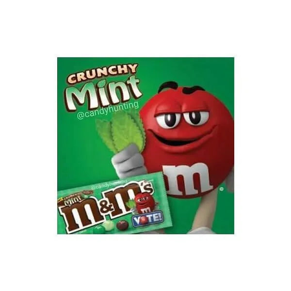 Crunchy Mint M&M's Candy: 8-Ounce Bag