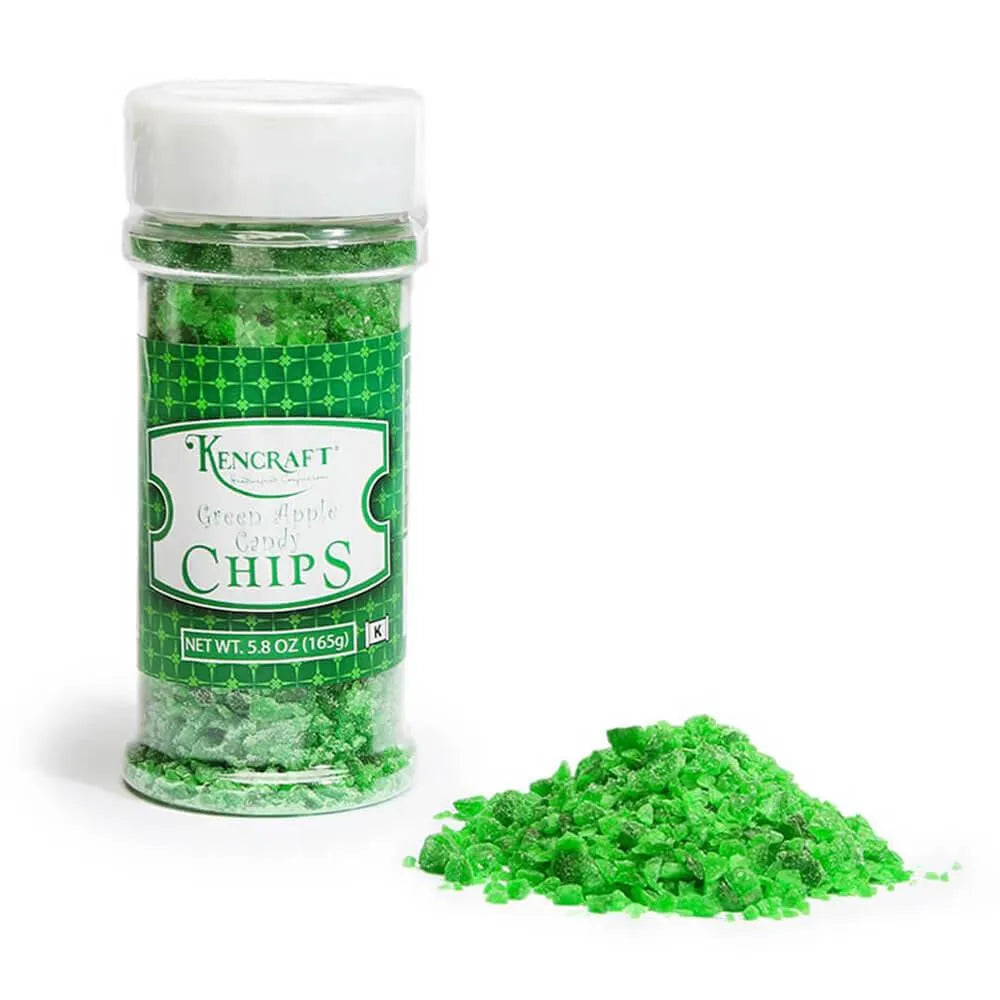 Crushed Candy Chips - Green Apple: 5.8-Ounce Shaker