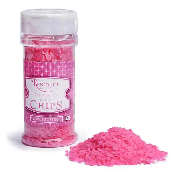 Crushed Candy Chips - Pink Strawberry: 5.8-Ounce Shaker