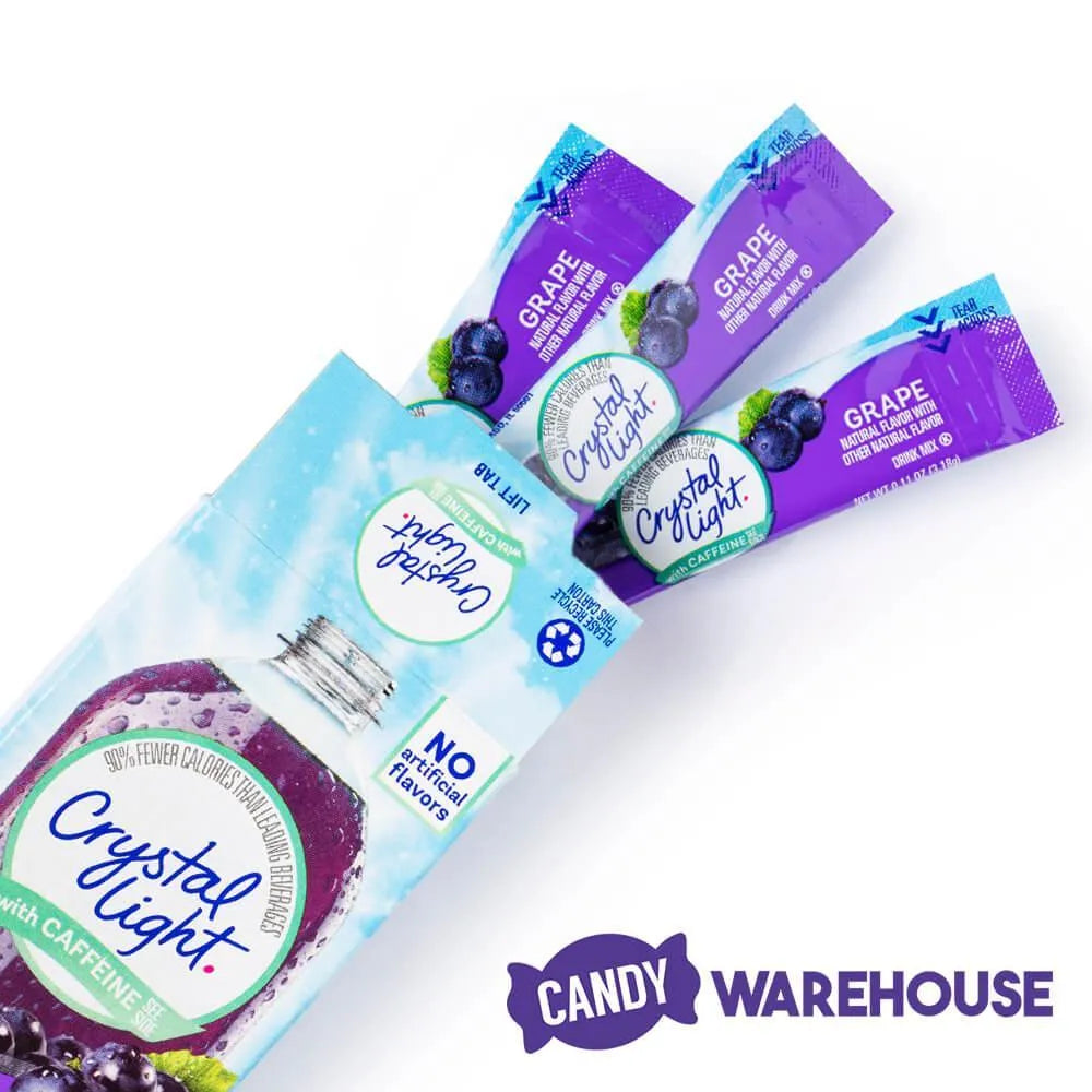 Crystal Light with Caffeine - Grape: 10-Piece Box