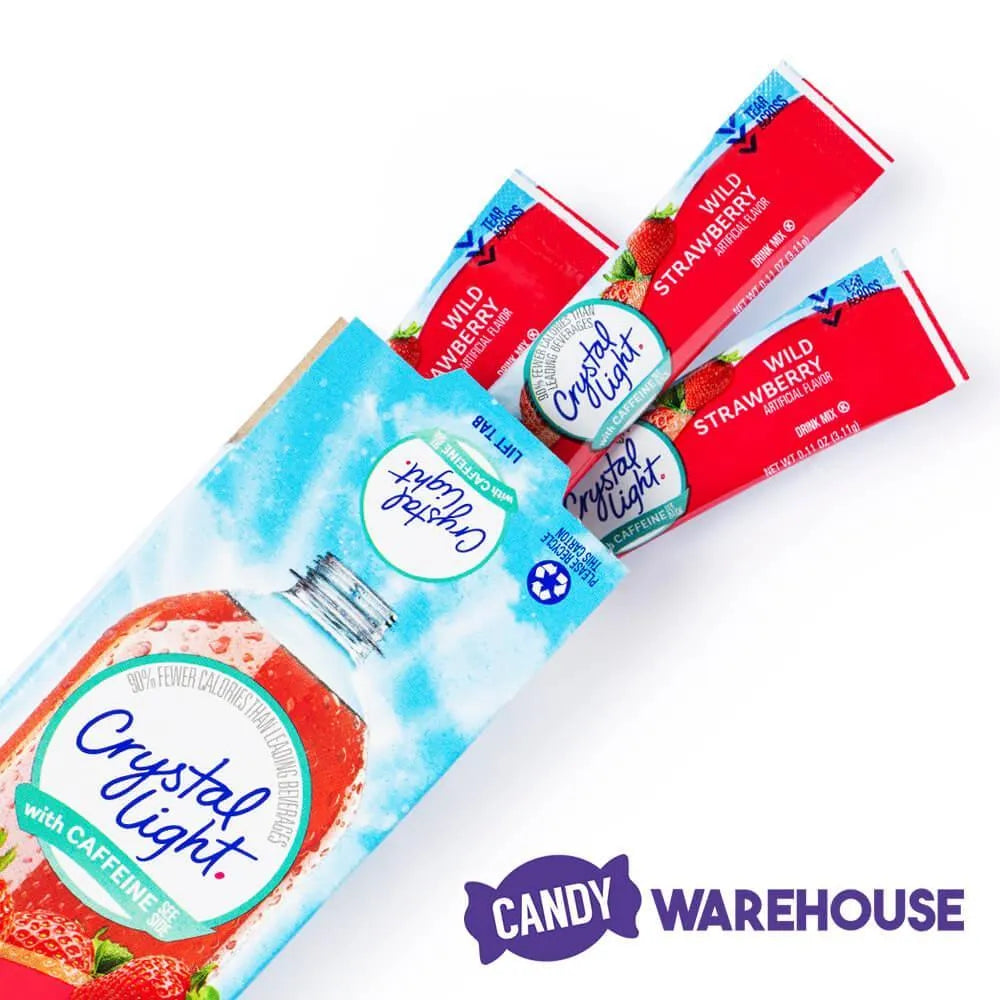 Crystal Light with Caffeine - Wild Strawberry: 10-Piece Box