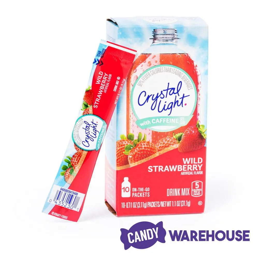 Crystal Light with Caffeine - Wild Strawberry: 10-Piece Box