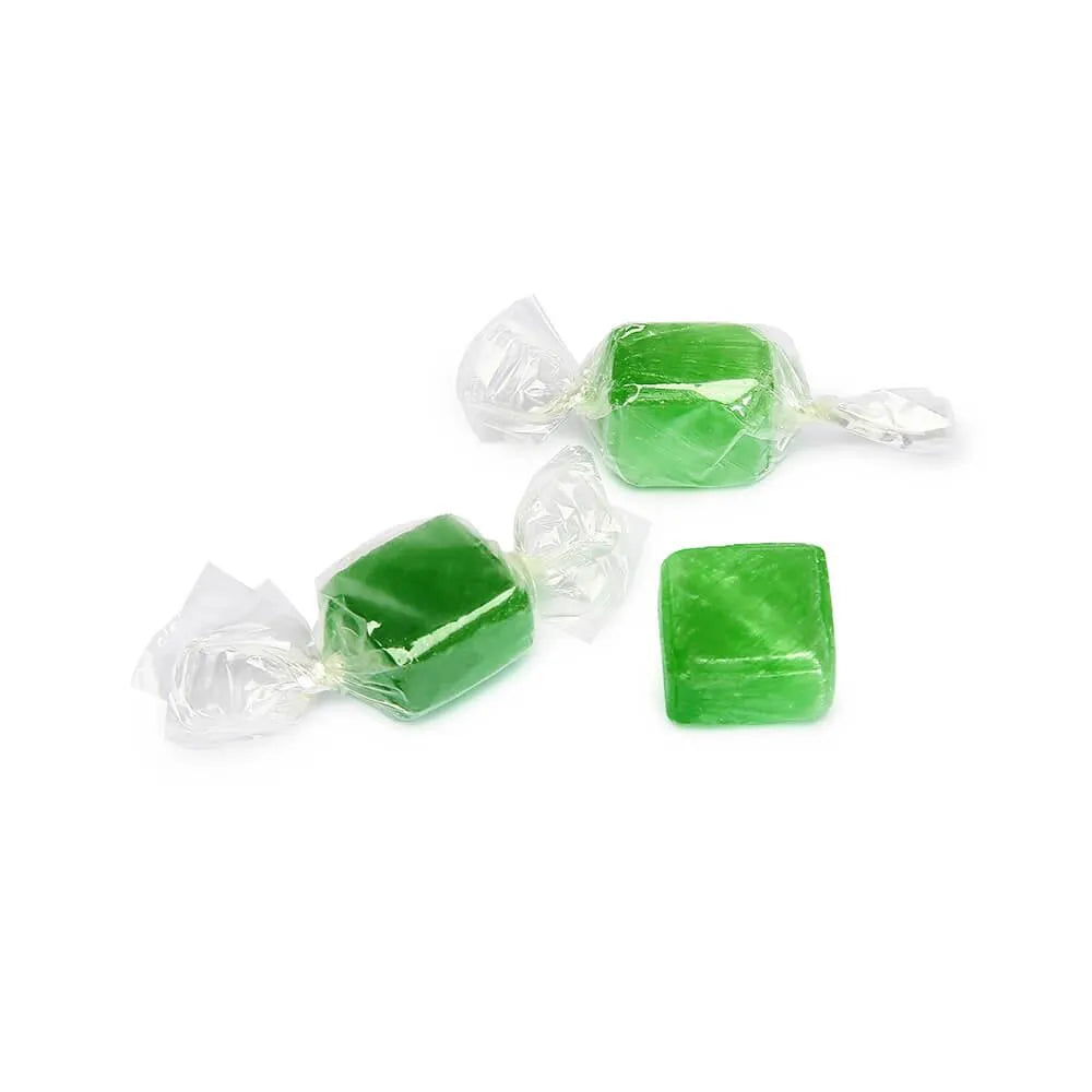 Cubes Hard Candy - Green Apple: 3LB Bag