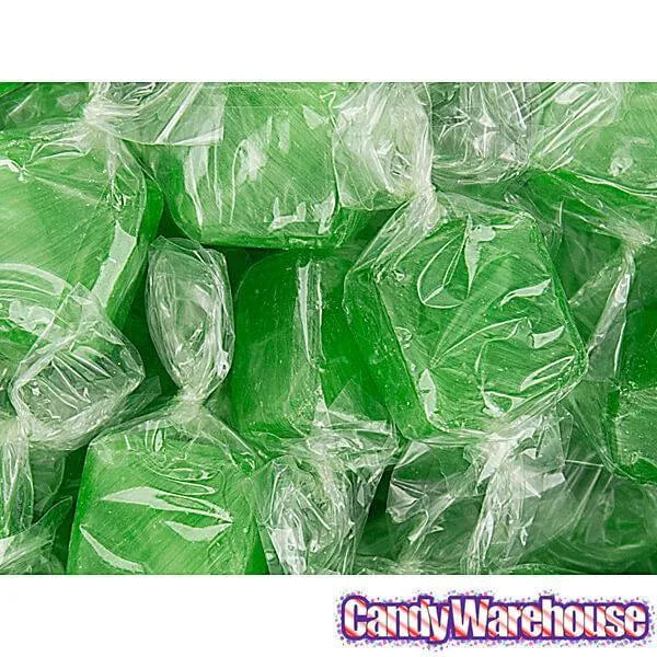 Cubes Hard Candy - Green Apple: 3LB Bag