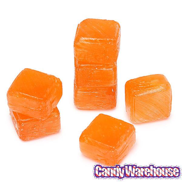 Cubes Hard Candy - Tangerine: 3LB Bag