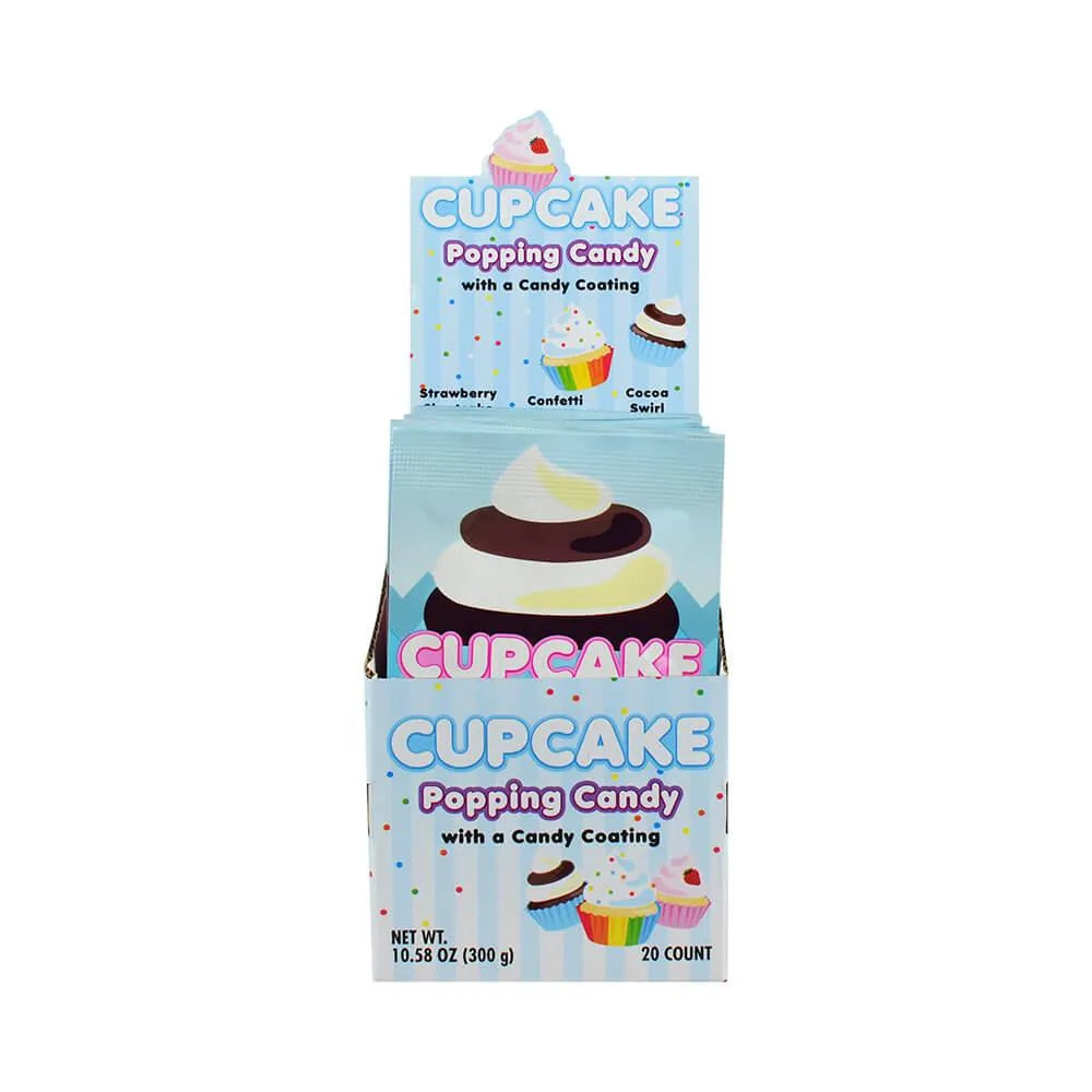 Cupcake Coated Popping Candy: 20-Piece Display