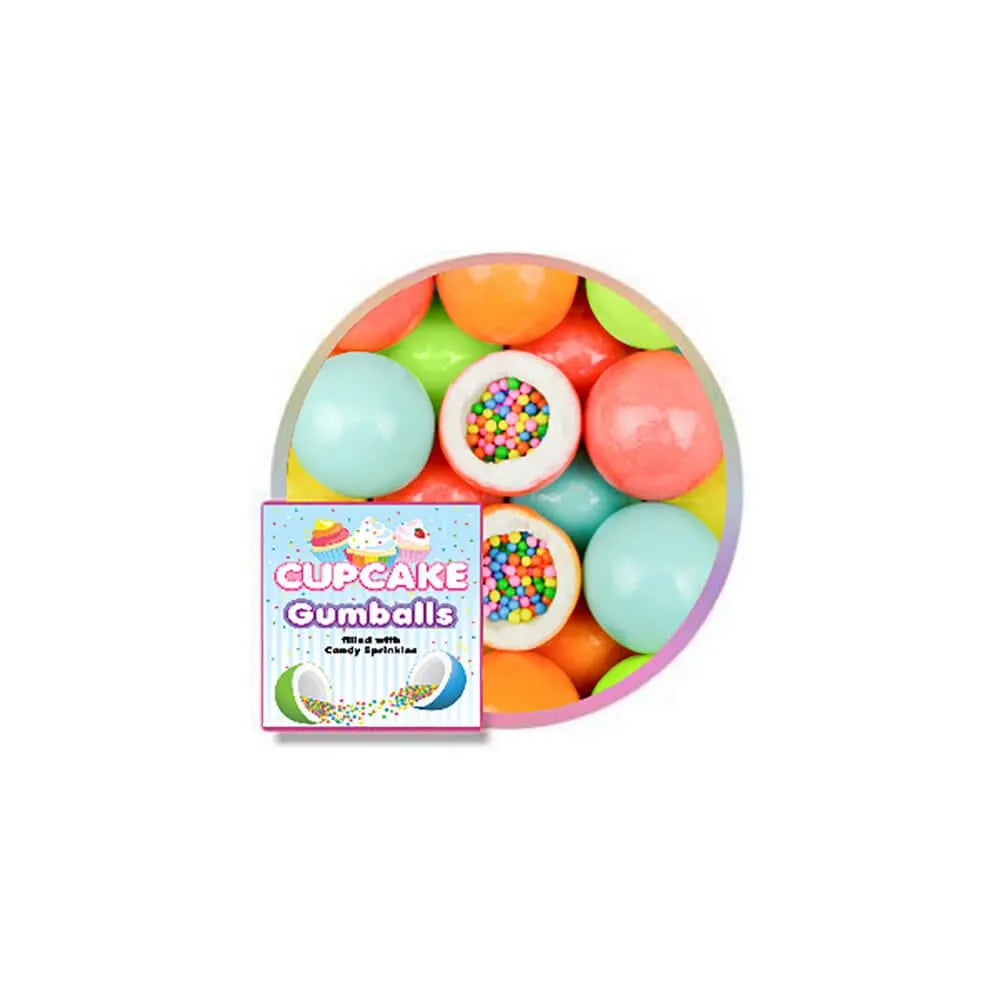 Cupcake Sprinkles Filled Gumballs: 225-Piece Bag