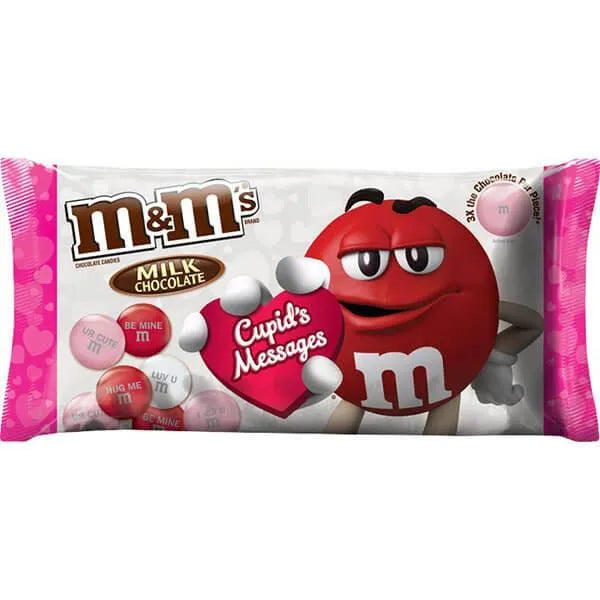 Cupid's Messages Mix Valentine Milk Chocolate Mega M&M's Candy: 10-Ounce Bag