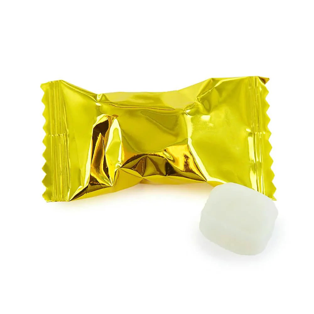 Custom Logo Metallic Gold Wrapped Butter Mint Creams: 5000-Piece Minimum