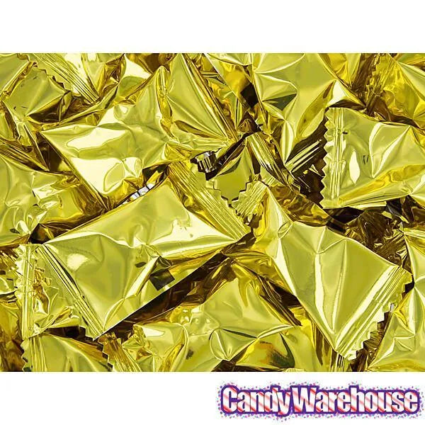 Custom Logo Metallic Gold Wrapped Butter Mint Creams: 5000-Piece Minimum