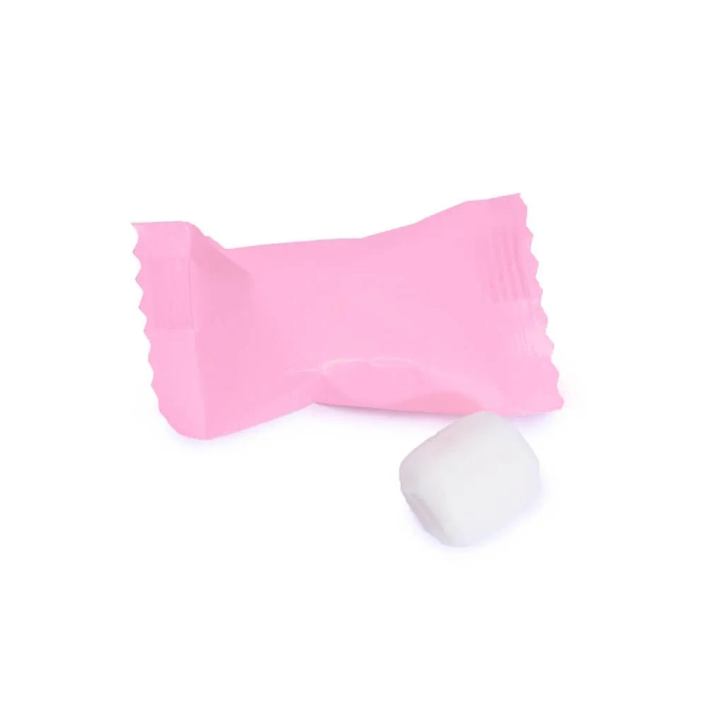 Custom Logo Pink Wrapped Butter Mint Creams: 5000-Piece Minimum