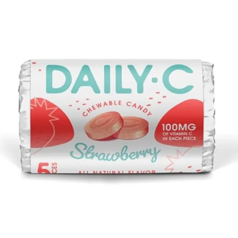 Daily C Vitamin Candy - Strawberry: 12-Piece Box