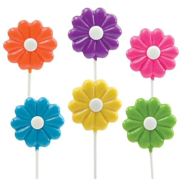 Daisy Lollipops Assortment: 12-Piece Pack