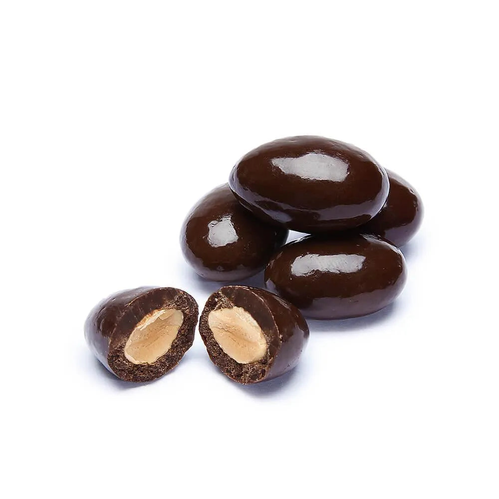 Dark Chocolate Covered Almonds Candy: 10LB Case