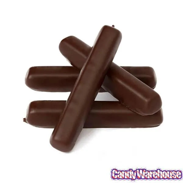 Dark Chocolate Covered Orange Jelly Candy Sticks Packs: 12-Piece Box