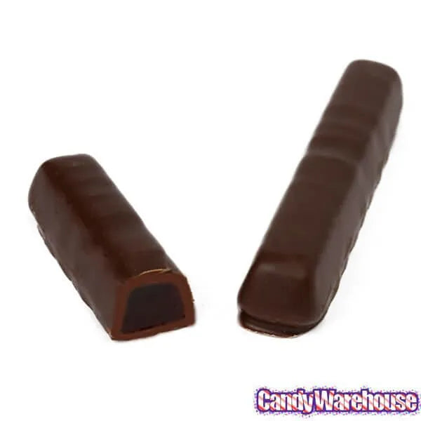 Dark Chocolate Covered Orange Jelly Candy Sticks Packs: 12-Piece Box