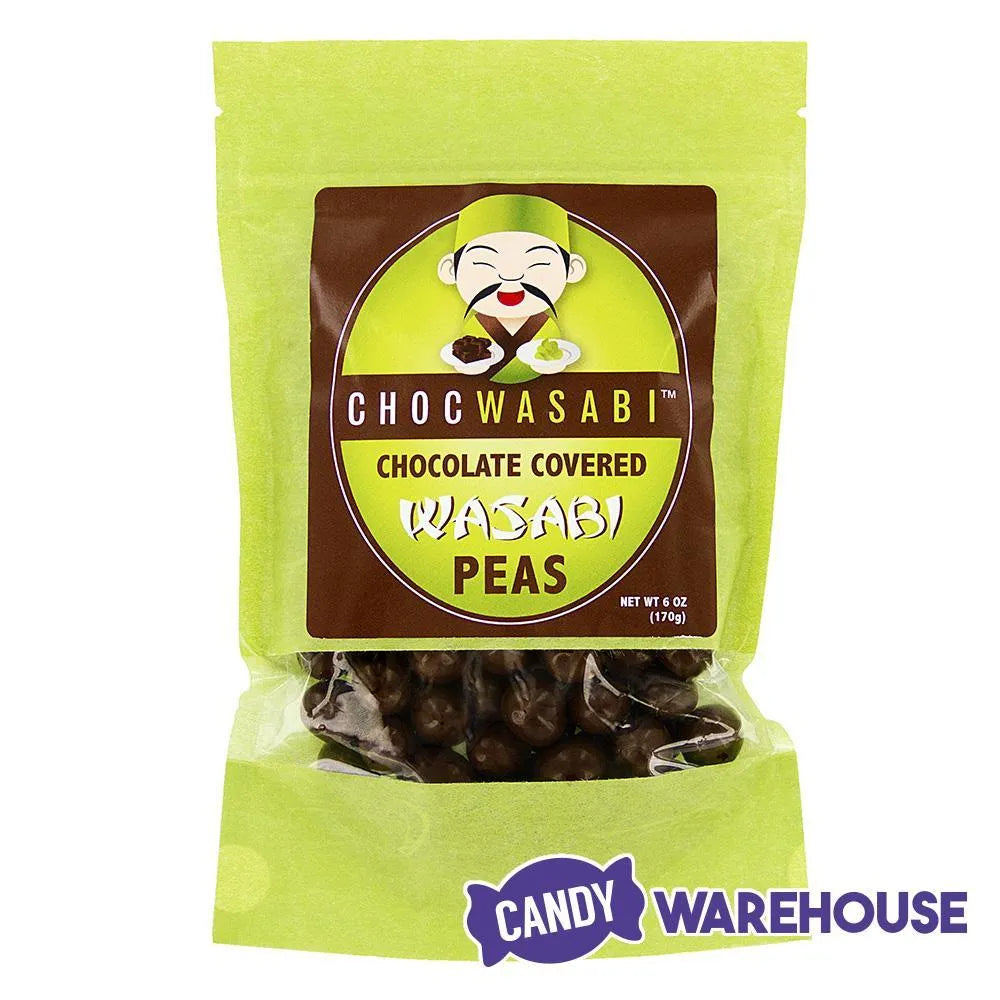 Dark Chocolate Covered Wasabi Peas: 6-Ounce Bag