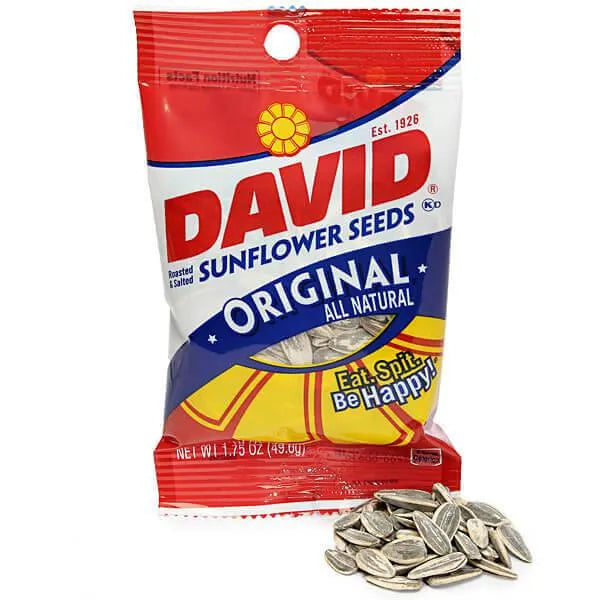 David Sunflower Seeds 1.75-Ounce Bags: 60-Piece Bucket