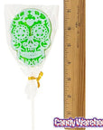 Day of the Dead Skull Hard Candy Lollipops: 12-Piece Bag