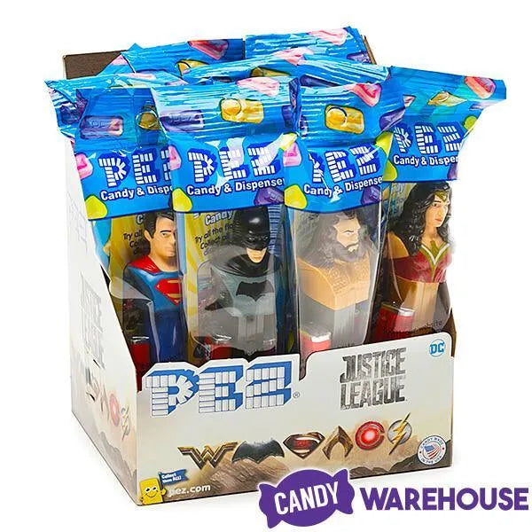 DC Comics Justice League PEZ Candy Packs: 12-Piece Display