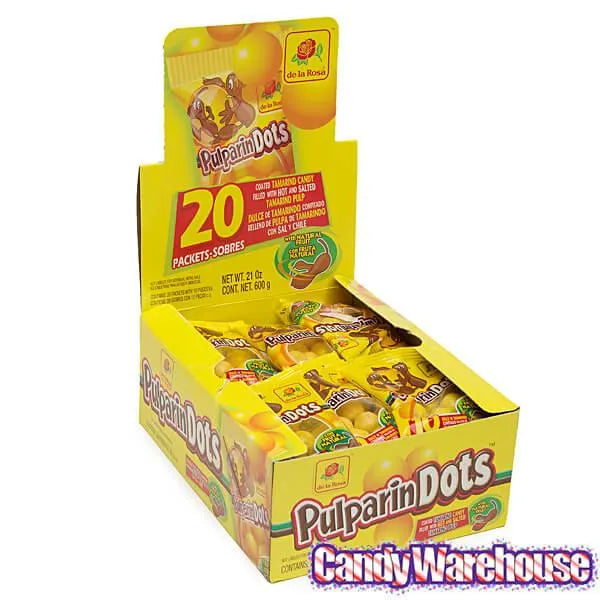 De La Rosa Pulparin Dots Candy Packs: 20-Piece Box