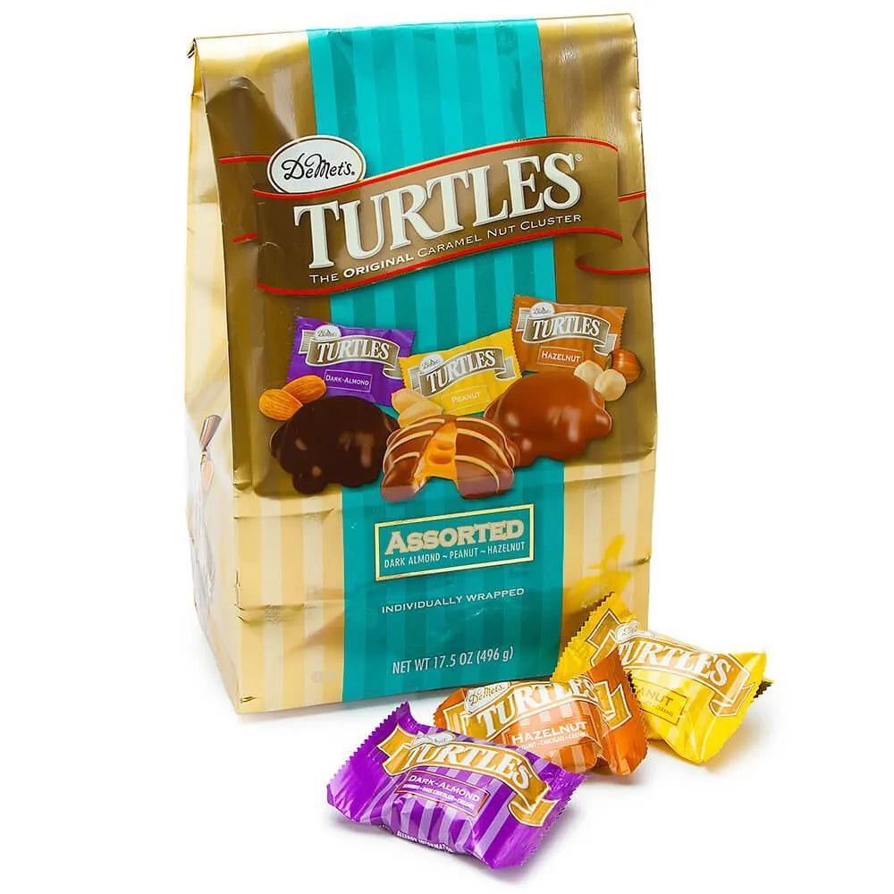 DeMet's Turtles Caramel Nut Cluster Chocolates Assortment: 17.5-Ounce Bag