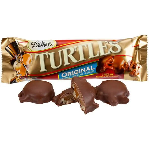 DeMet's Turtles Chocolate Candy Bars: 24-Piece Box