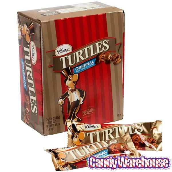 DeMet's Turtles Chocolate Candy Bars: 24-Piece Box