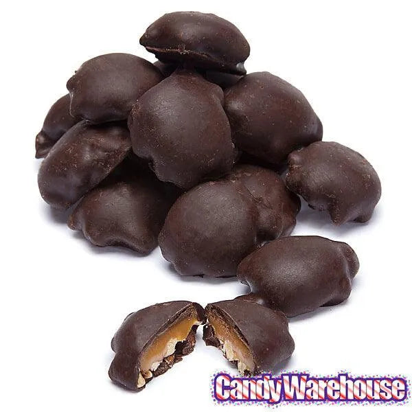 DeMet's Turtles Minis Caramel Nut Cluster Chocolates - Dark Almond: 5-Ounce Bag