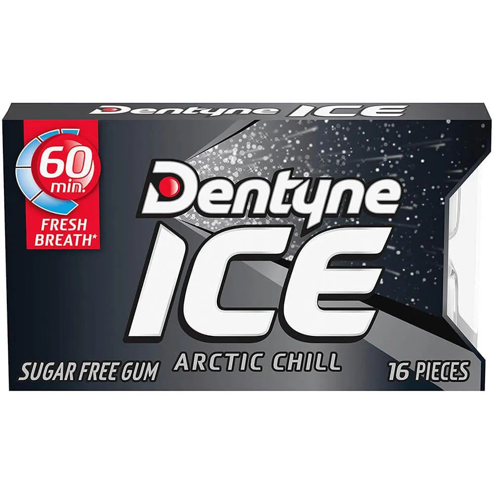 Dentyne Ice Sugar Free Gum Packets - Arctic Chill: 12-Piece Box