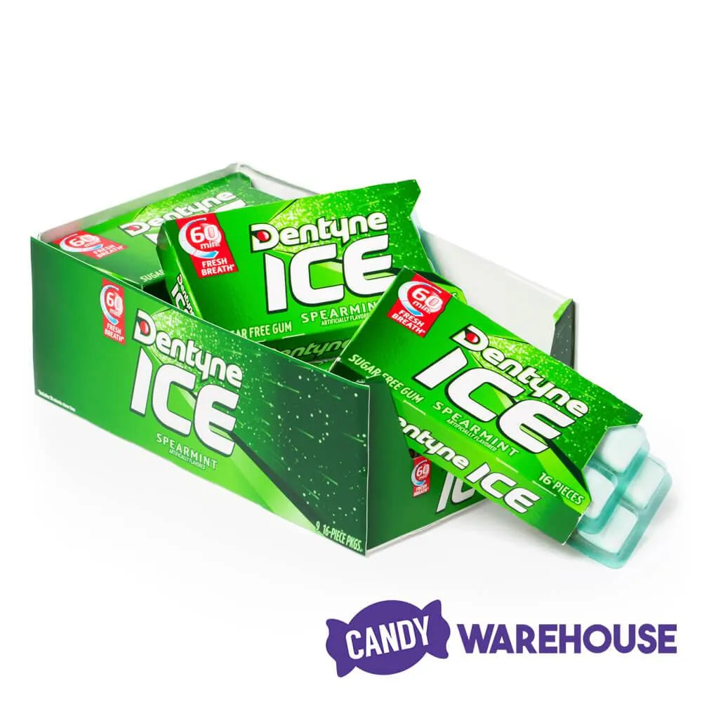 Dentyne Ice Sugar Free Gum Packets - Spearmint: 12-Piece Box