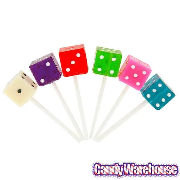 Dice Lollipops - Assorted: 24-Piece Box