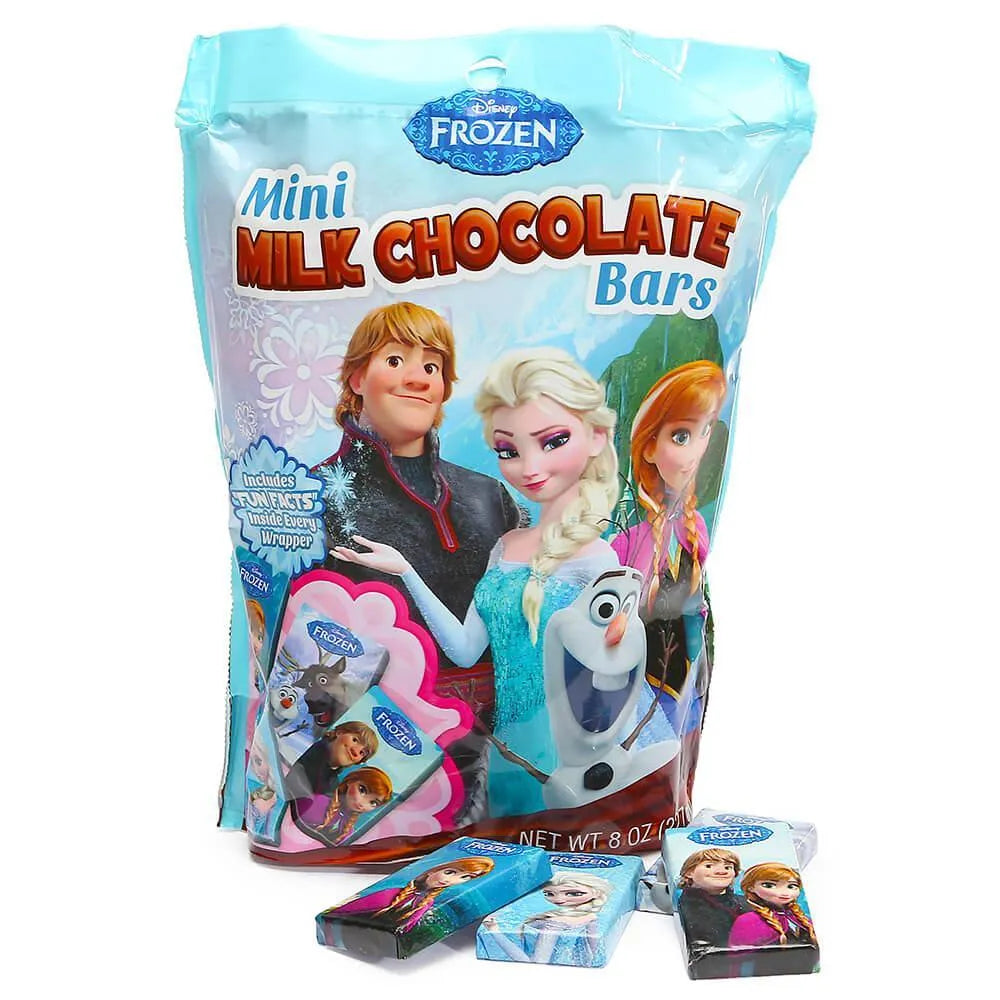 Disney Frozen Mini Milk Chocolate Bars: 15-Piece Bag