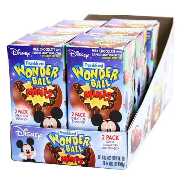 Disney WonderBall Minis 2-Packs: 10-Piece Display