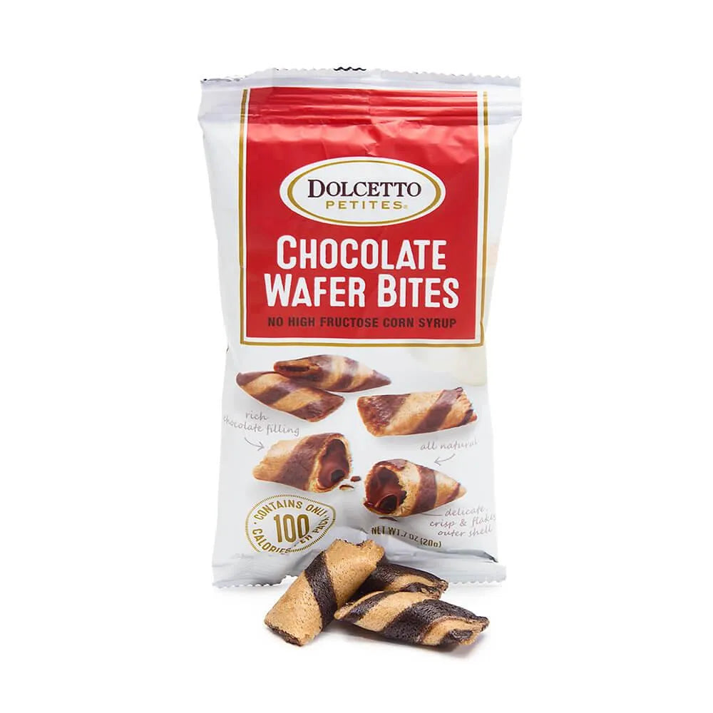 Dolcetto Chocolate-Filled Cookie Bites Packs: 24-Piece Display