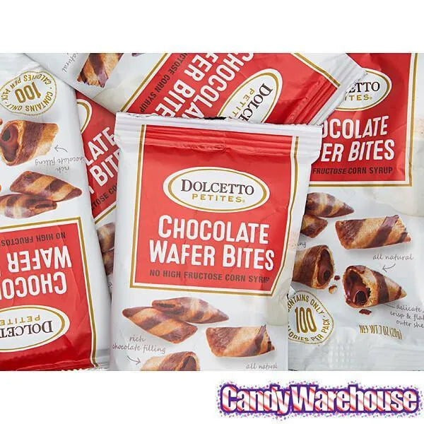 Dolcetto Chocolate-Filled Cookie Bites Packs: 24-Piece Display