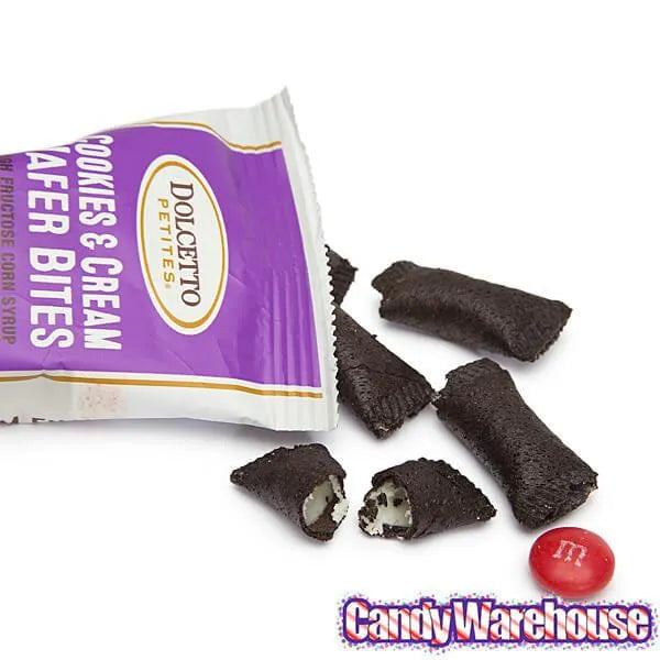 Dolcetto Cookies & Cream-Filled Wafer Bites Packs: 24-Piece Display